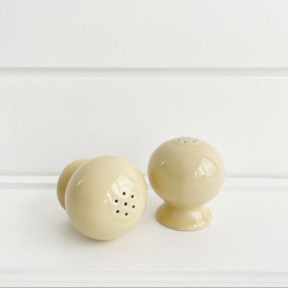 Fiesta Homer Laughlin Ivory Salt and Pepper Shakers